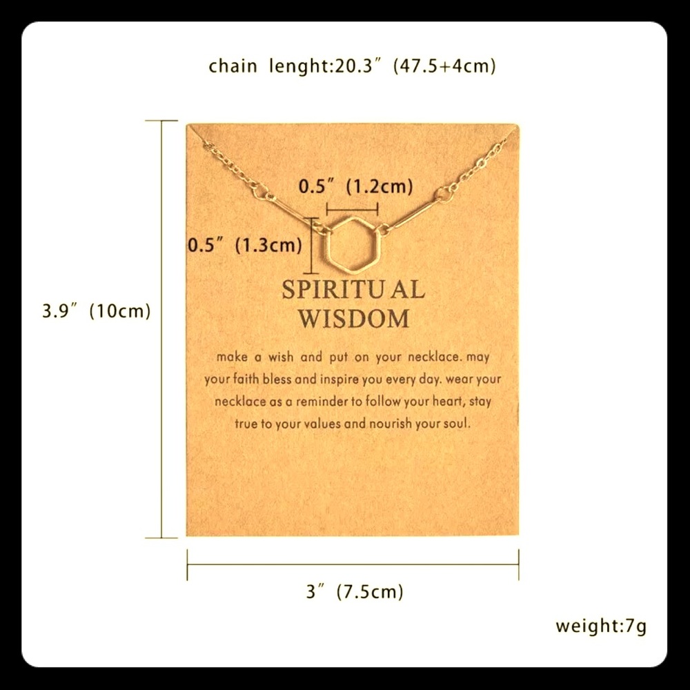 Spiritual Wisdom Necklace Balance Energy Gift BFF